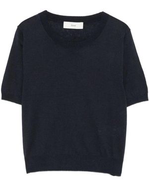 DUNST Trui Met Korte Mouwen - Blauw