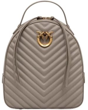 Pinko Love Click Classic Rucksack - Grau