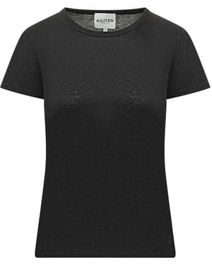 Kujten Tops ,Zwart ,Kasjmier Tish T-Shirt