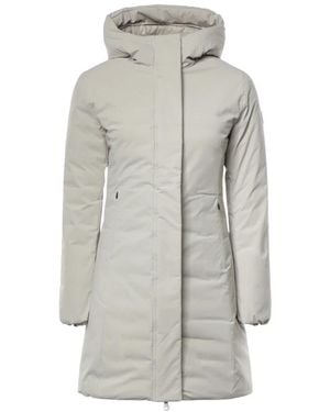 Save The Duck Jassen ,Polyester Leyla Lange Parka - Grijs