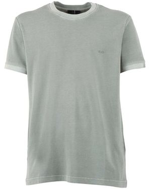 Fay Piquet Tinto Frosted T-Shirt - Grijs