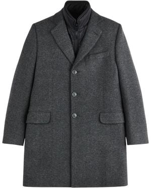 Fay Single-Breasted Coats - Noir
