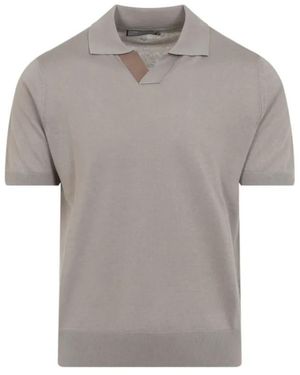 Canali Polo Shirts - Grey