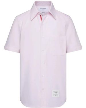 Thom Browne Short Sleeve Shirts - Purple