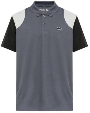 Lacoste Tops ,Grijs ,Polyester Polo Sport Ultra Dry Color-Block
