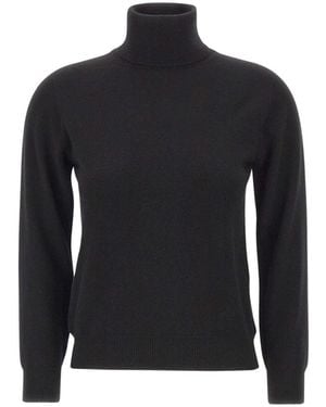 Kangra Truien & Vesten ,Zwart ,Wol Turtleneck Trui