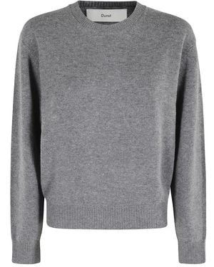 DUNST Round-Neck Knitwear - Grijs