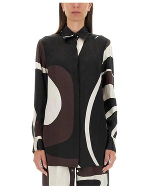 Kiton Overhemden ,Veelkleurig ,Camicia - Zwart