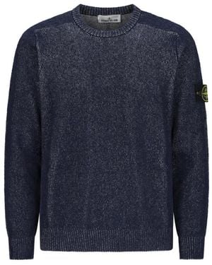 Stone Island Round-Neck Knitwear - Blue