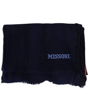 Missoni Wollstrick-Schal - Blau