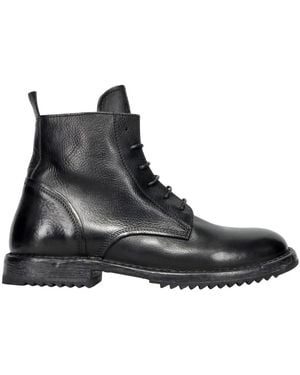 Moma Lace-Up Boots - Black