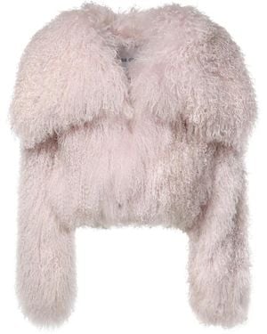 The Attico Faux Fur & Shearling Jackets - Rosa