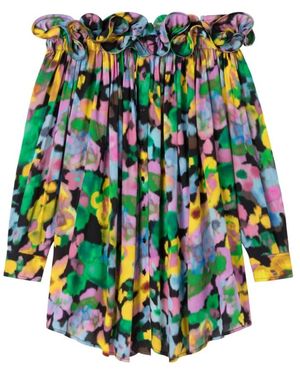 AZ FACTORY Theodora Off-Shoulder Kleid - Blau