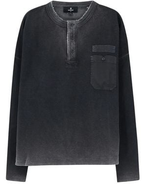 Represent Sweatshirt Met Drieknoopssluiting - Zwart