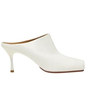 MM6 by Maison Margiela Heeled Mules - White