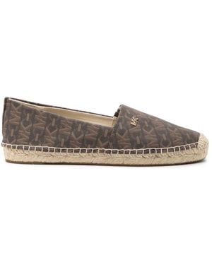 Michael Kors Braune slip-on schuhe mit körniger textur - Grau