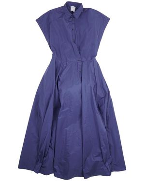 Sara Roka Korte Jurken - Blauw