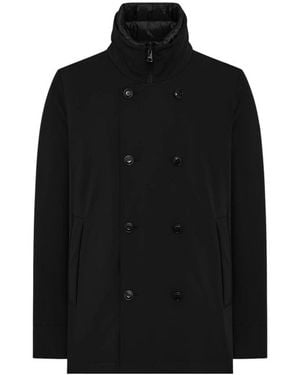 DUNO Double-Breasted Coats - Negro