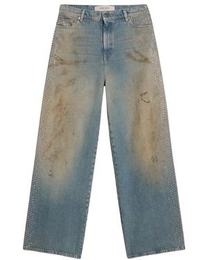 Golden Goose Lichtblauwe Jeans Gemaakt