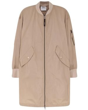 Aspesi Single-Breasted Coats - Natural
