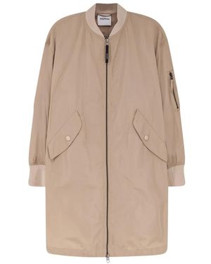 Aspesi Single-Breasted Coats - Natural