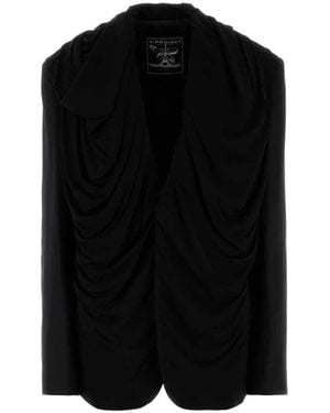 Y. Project Schwarzer Stretch-Twill Oversize Blazer