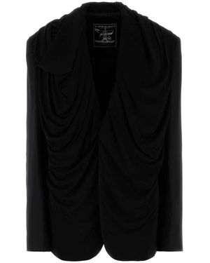 Y. Project Zwarte Stretch Twill Oversized Blazer