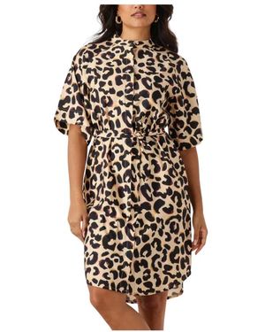 Another Label Denice Animal Kleid - Schwarz