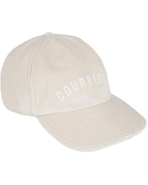 Courreges Baseballpet Met Geborduurd Logo - Wit
