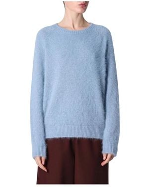 Roberto Collina Girocollo Boxy - Blau