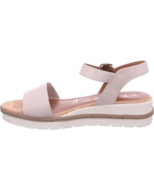 Tamaris Offwhite Damen Sandalen, Stilvoll Und Bequem - Pink