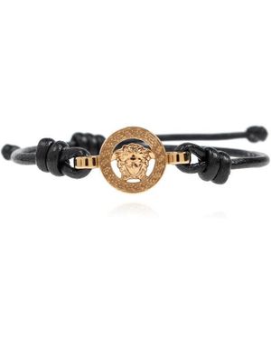 Versace Leren Armband - Wit