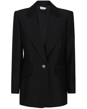 Zimmermann Schwarzer Blazer Mit Peak Revers Raffinierter Stil