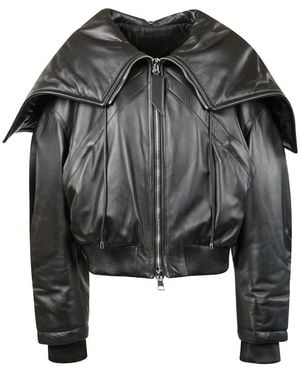The Attico Leather Jackets - Black