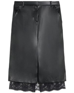 Ermanno Scervino Leather Skirts - Gris