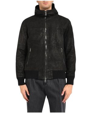 Giorgio Brato Leather Jackets - Black
