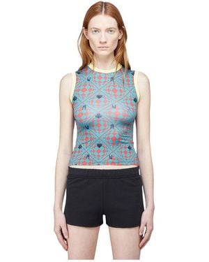 Maisie Wilen Sleeveless Tops - Blue