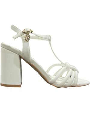Gattinoni Schoenen ,Wit ,Witte Platte Sandalen Penca 1248Wca 800