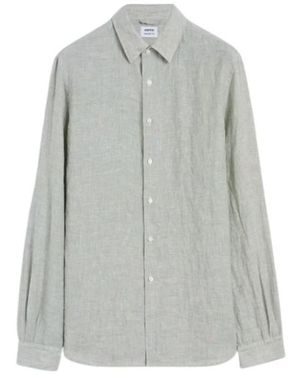 Aspesi Comma Linnen Shirt - Grijs