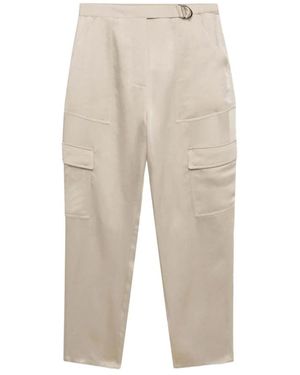 Jonathan Simkhai Straight Trousers - Neutre