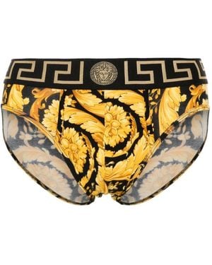 Versace Barocco Slips - Gelb