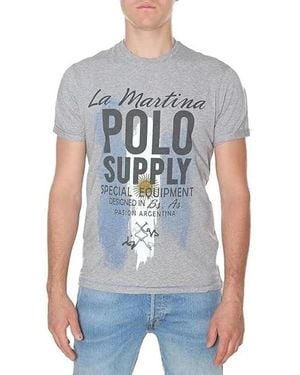 La Martina Basic T-Shirt - Blau