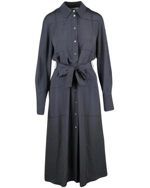 Beatrice B. Kleedjes ,Grijs ,Chemisier - Blauw