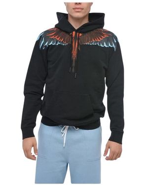 Marcelo Burlon Schwarzer Icon Wings Hoodie