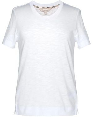 Barbour T-Shirt Met Ronde Hals - Wit