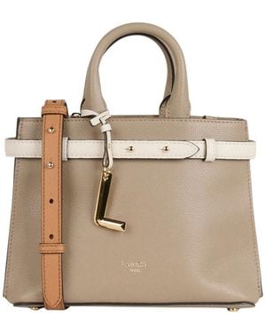 Lancel Handtas Van Generfd Leer Met Ritssluiting - Naturel