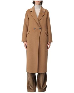 Hanita Double-Breasted Coats - Marron
