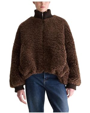 Bellerose Jallis Faux Fur Jacket - Bruin