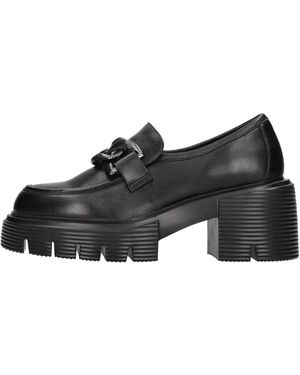 Jeannot Schoenen ,Zwart ,Leer Pj 541A Nappanero Loafers