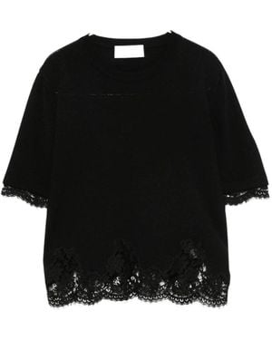 Ermanno Scervino Tops ,Zwart ,T-Shirts